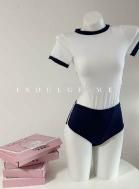 indulge me 青木瓜之恋*日系校园纯欲套装二次元可爱运动诱惑内衣