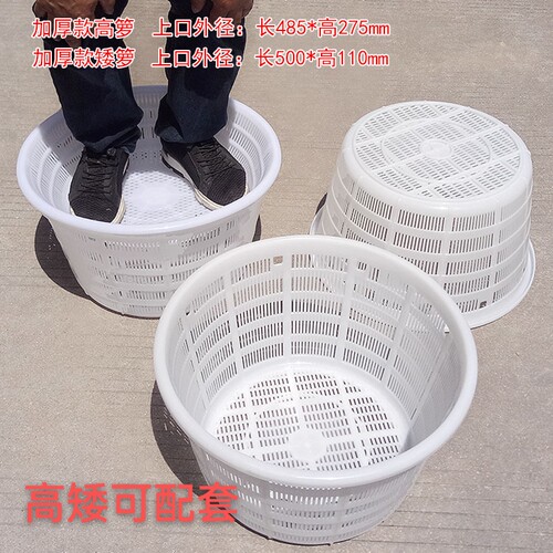水果筐收纳蓝海鲜箩塑料框蔬菜蓝