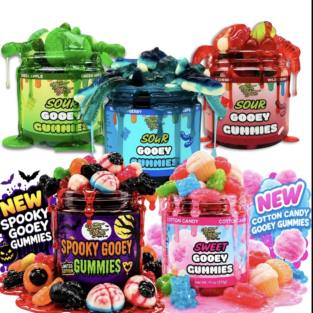 美国直邮 Gooey Gummies网红同款湿酸软糖 胶粘软糖 美国酸糖零食