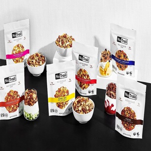 美国直邮NuTrail Keto生酮可可坚果即食麦片低碳水高蛋白无糖代餐