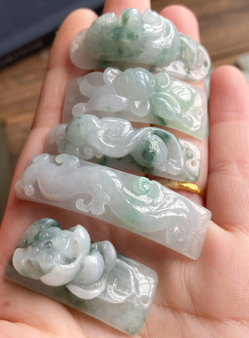 青莲记女天然A货翡翠手牌手链