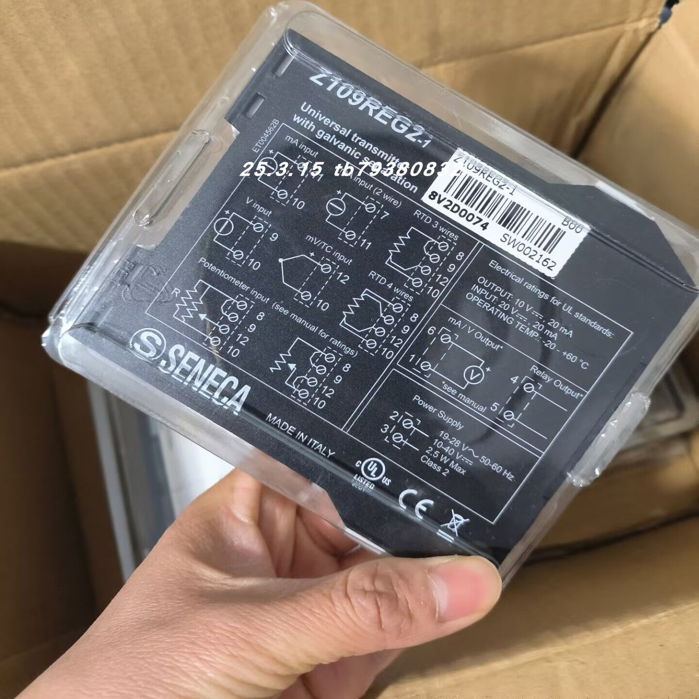 SENECA K120RTD Z170REG-1信号隔离器S109REG-ST