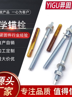 化学螺栓加长化学锚栓镀锌膨胀螺丝M8M10M12M14M16M18M20M24M30