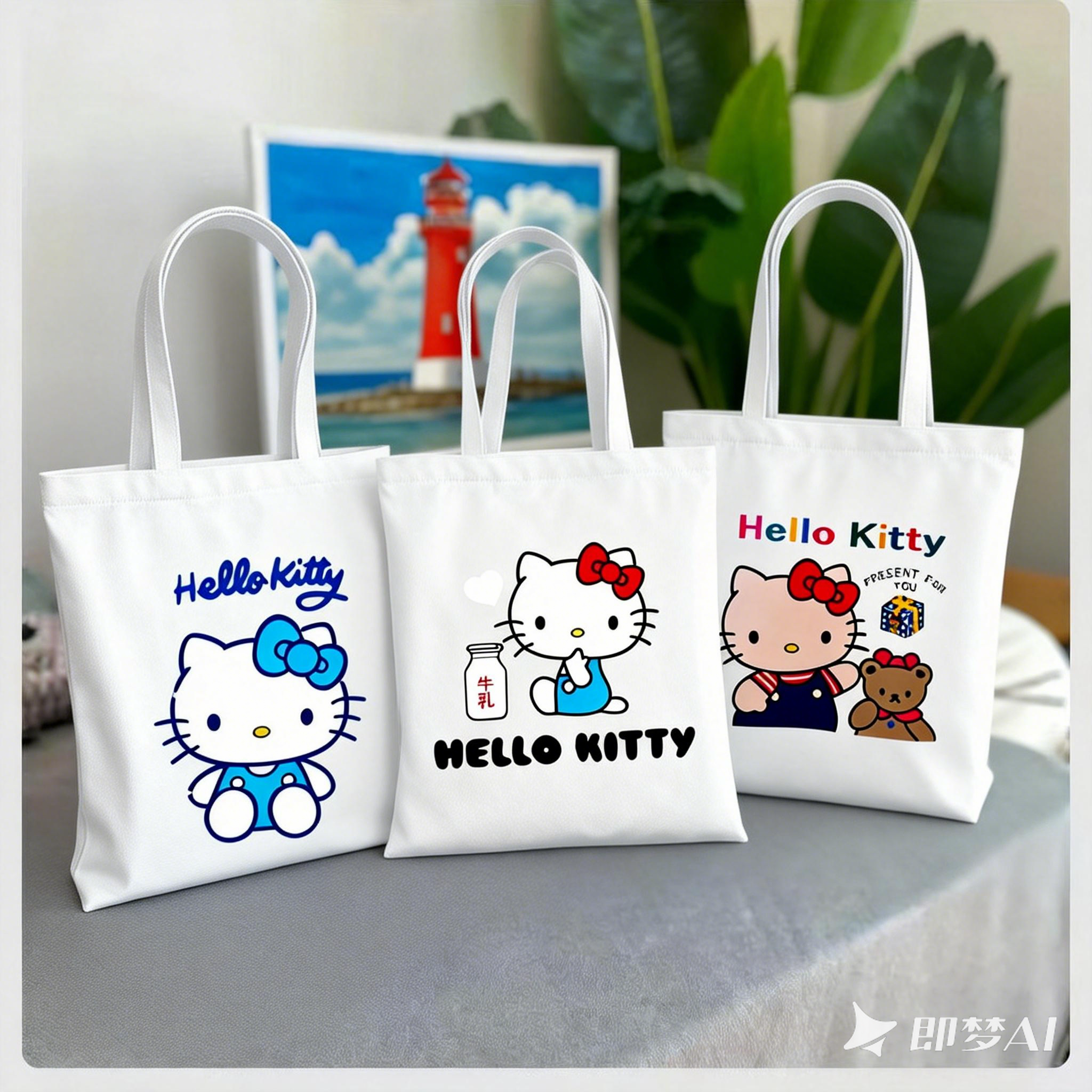 Hello Kitty帆布包慵懒风日系可爱学生装书上班手提袋大容量托特,箱包皮具/热销女包/男包,时尚帆布包,淘宝优惠券,粉丝福利购,淘宝优惠卷