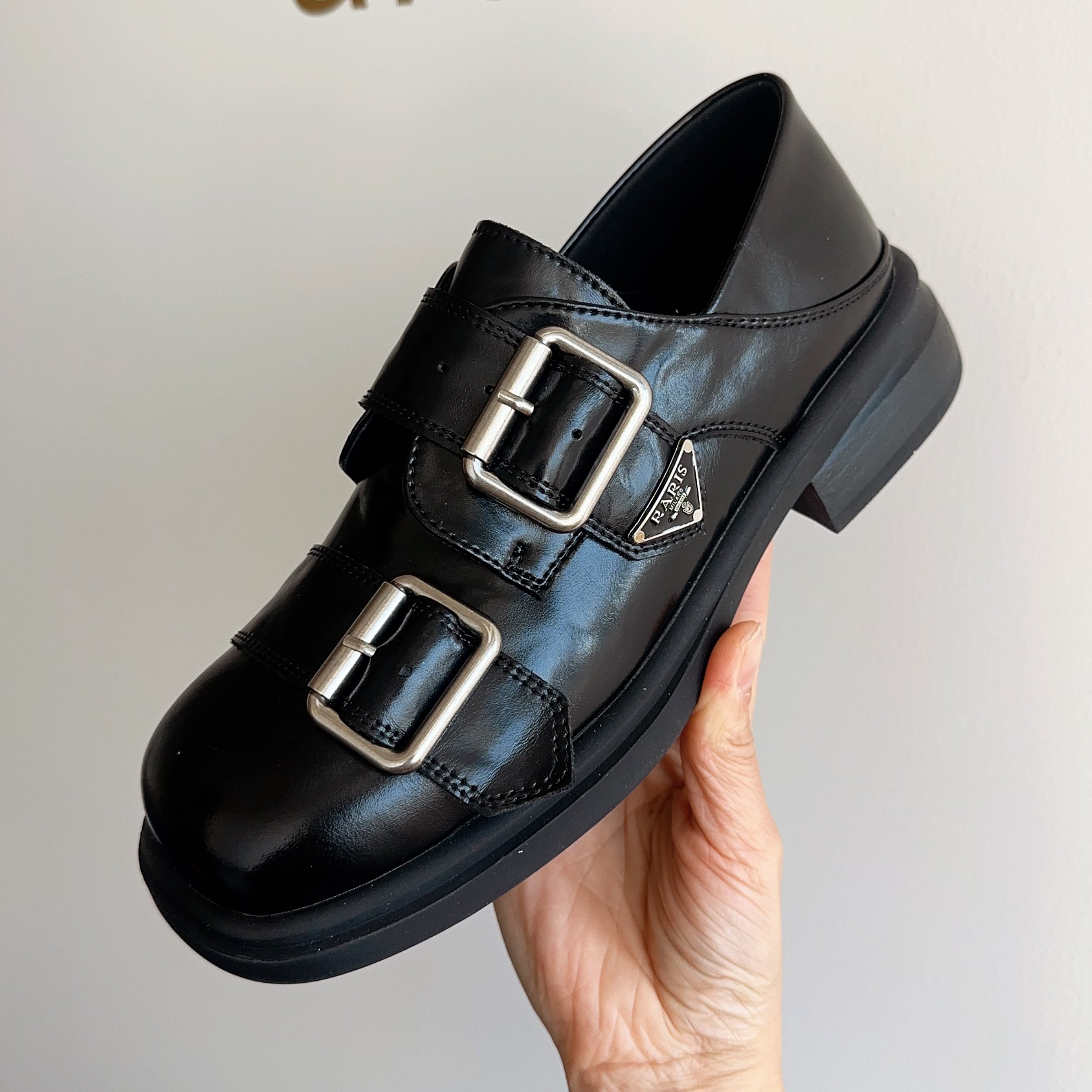 46英伦风皮带扣乐福鞋女2026年春季新款单鞋厚底一脚蹬小皮鞋超火,女鞋,乐福鞋（豆豆鞋）,淘宝优惠券,粉丝福利购,淘宝优惠卷