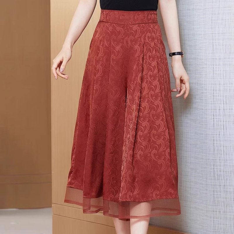清仓捡漏冰丝缎面阔腿裙裤女小个子中年妈妈高腰垂感大码七分裤子,女装/女士精品,大码裤装,淘宝优惠券,粉丝福利购,淘宝优惠卷