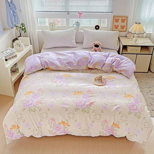 新款爆款棉被套简约床单被罩