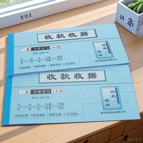舒晨收款收据二联三联无碳复写