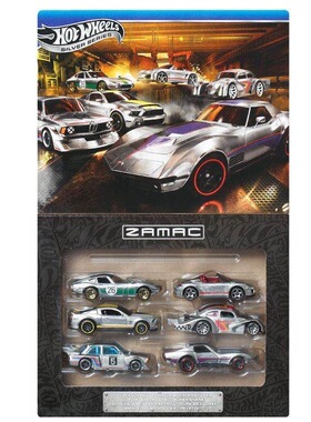 HOTWHEELS 164 ZAMAC银色系列合金汽车模型