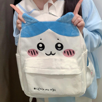 日系卡通可爱学生书包毛绒双肩包