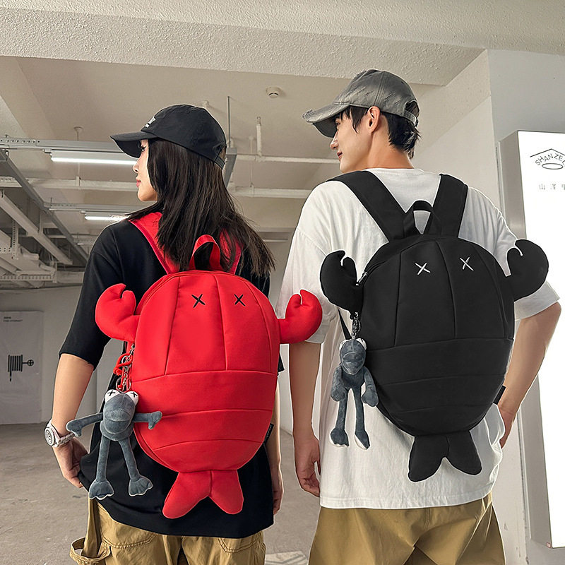 搞怪日系学生背包小众设计感个性百搭双肩男高颜值潮流旅游书包女