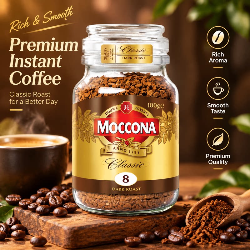 荷兰进口Moccona摩可纳经典咖啡