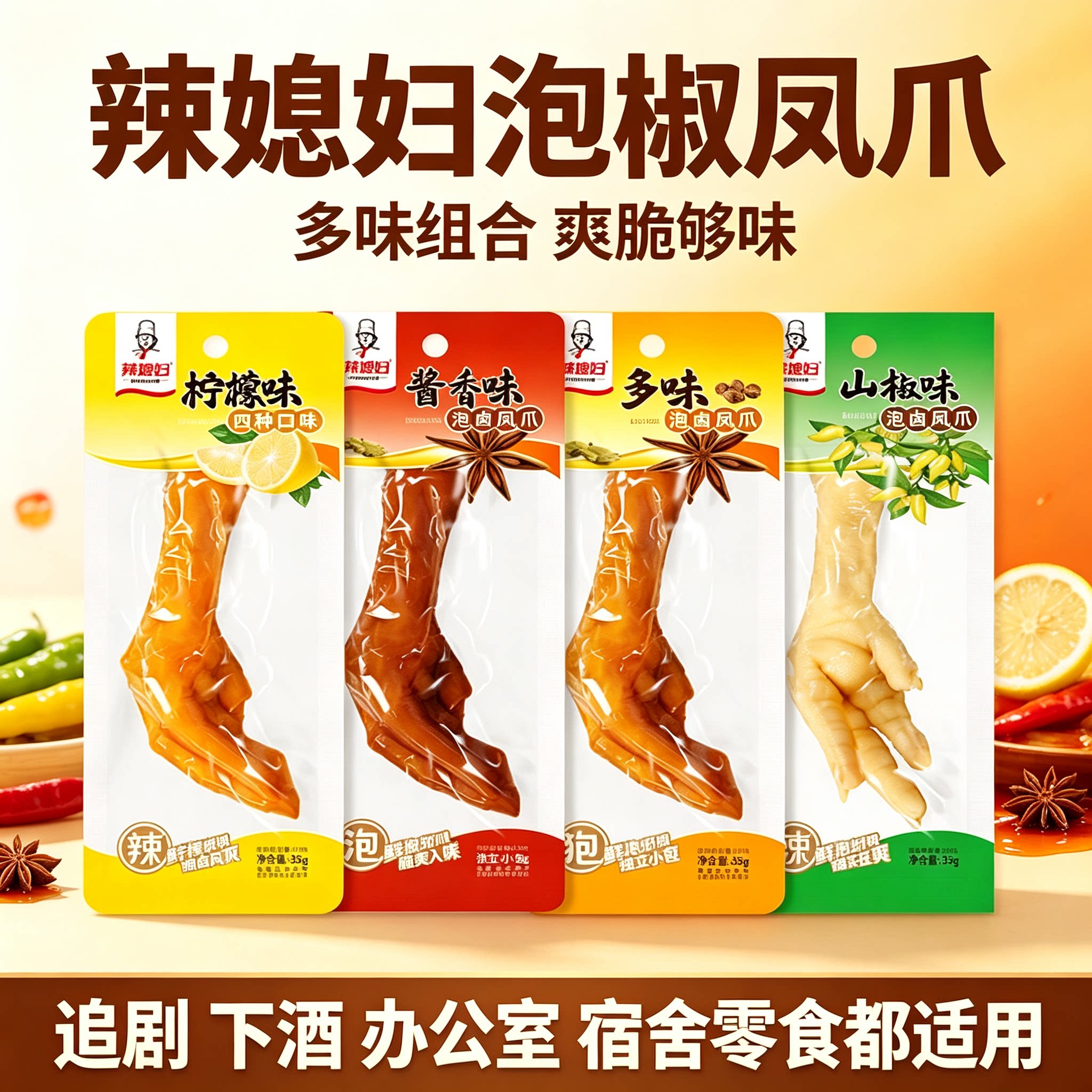 辣媳妇泡卤凤爪多口味柠檬