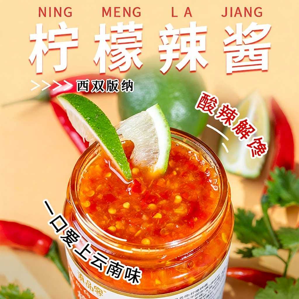 220g泰式酸辣柠檬酱云南西双版纳