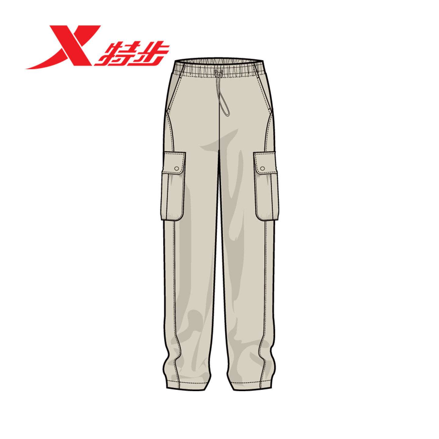 特步女裤运动长裤2026夏季薄款透气工装裤吸湿速干裤974228980009