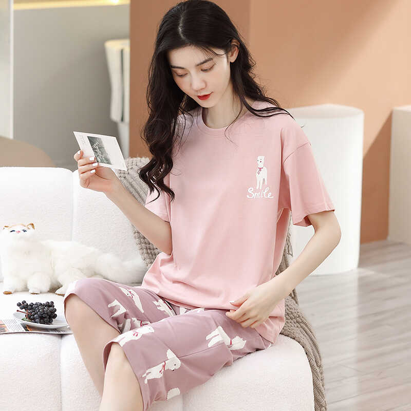 芬腾清女纯棉可外穿家居服