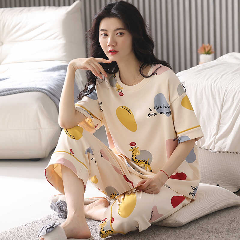 芬腾清女纯棉可外穿家居服
