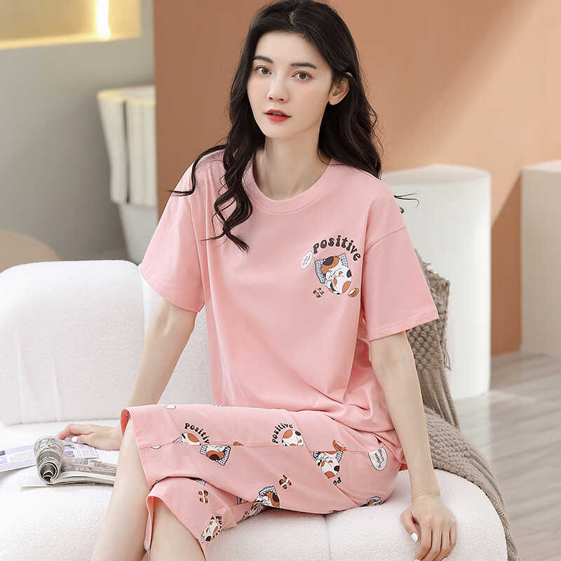芬腾清女纯棉可外穿家居服