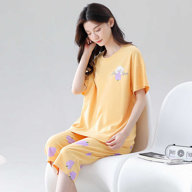 芬腾清女纯棉可外穿家居服