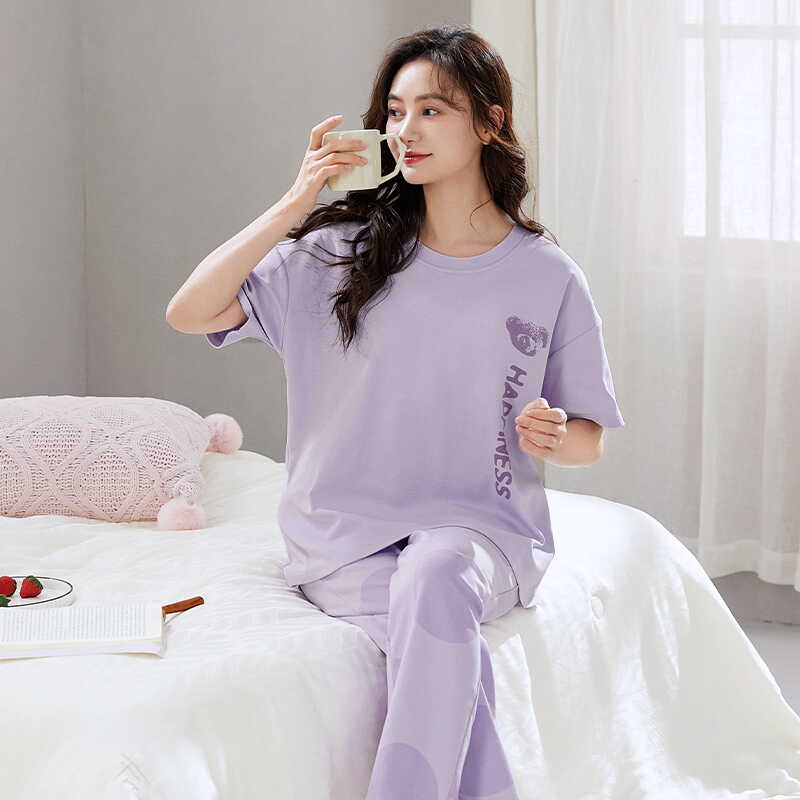 芬腾清女纯棉可外穿家居服