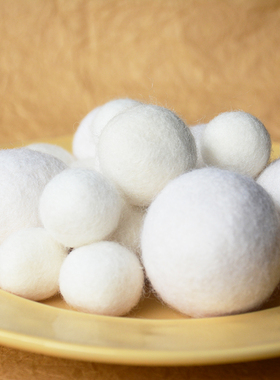 羊毛毡戳戳乐手工diy填充实心圆球基础打底素球