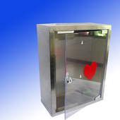 不锈钢意见箱透明门大号带锁挂墙收纳箱食品添加剂专用柜透明