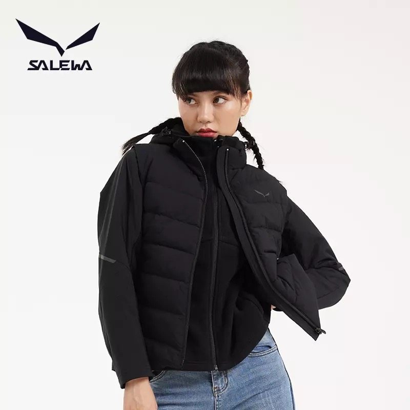 salewa沙乐华女款羽绒服马甲两件套秋冬加厚保暖SWADI92030