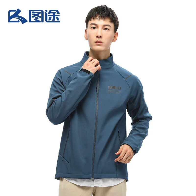 图途senselead森力秋季男式软壳外套防风防水弹力休闲ssaei91128