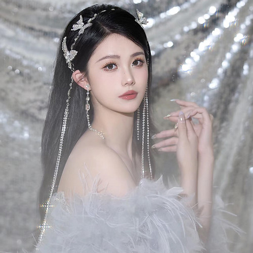 发箍发带合金水钻串珠日韩超仙美