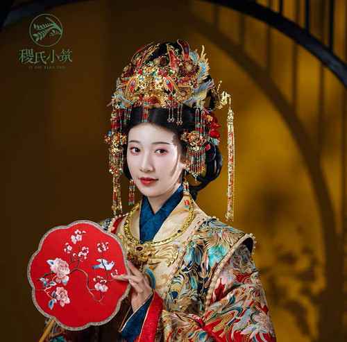 【出租】稷氏小筑福临结婚嫁明制发冠古风汉服重工女头饰发饰头冠