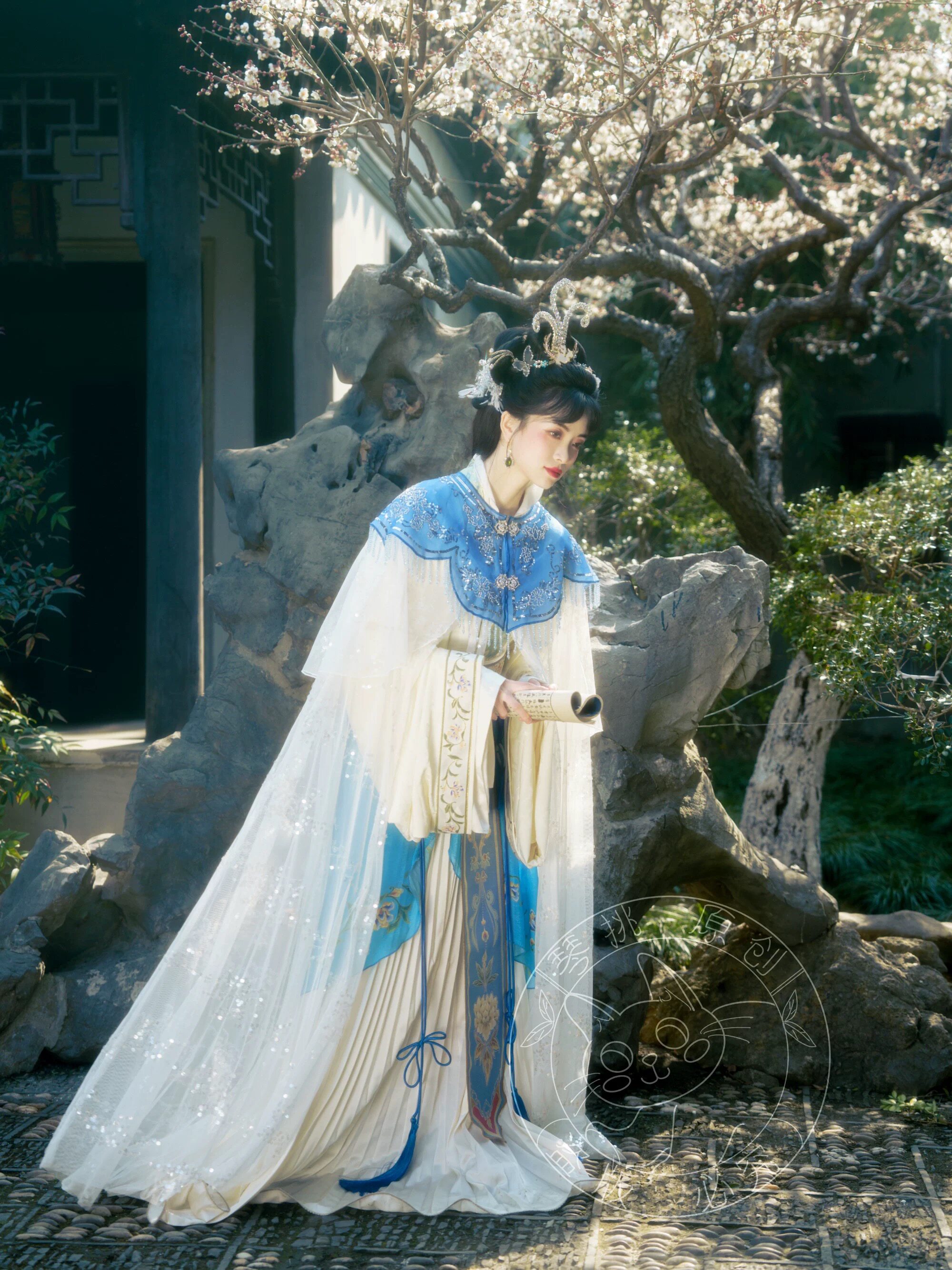 出租】琴挑黛玉宋制仕女图红楼梦绢人系列图片