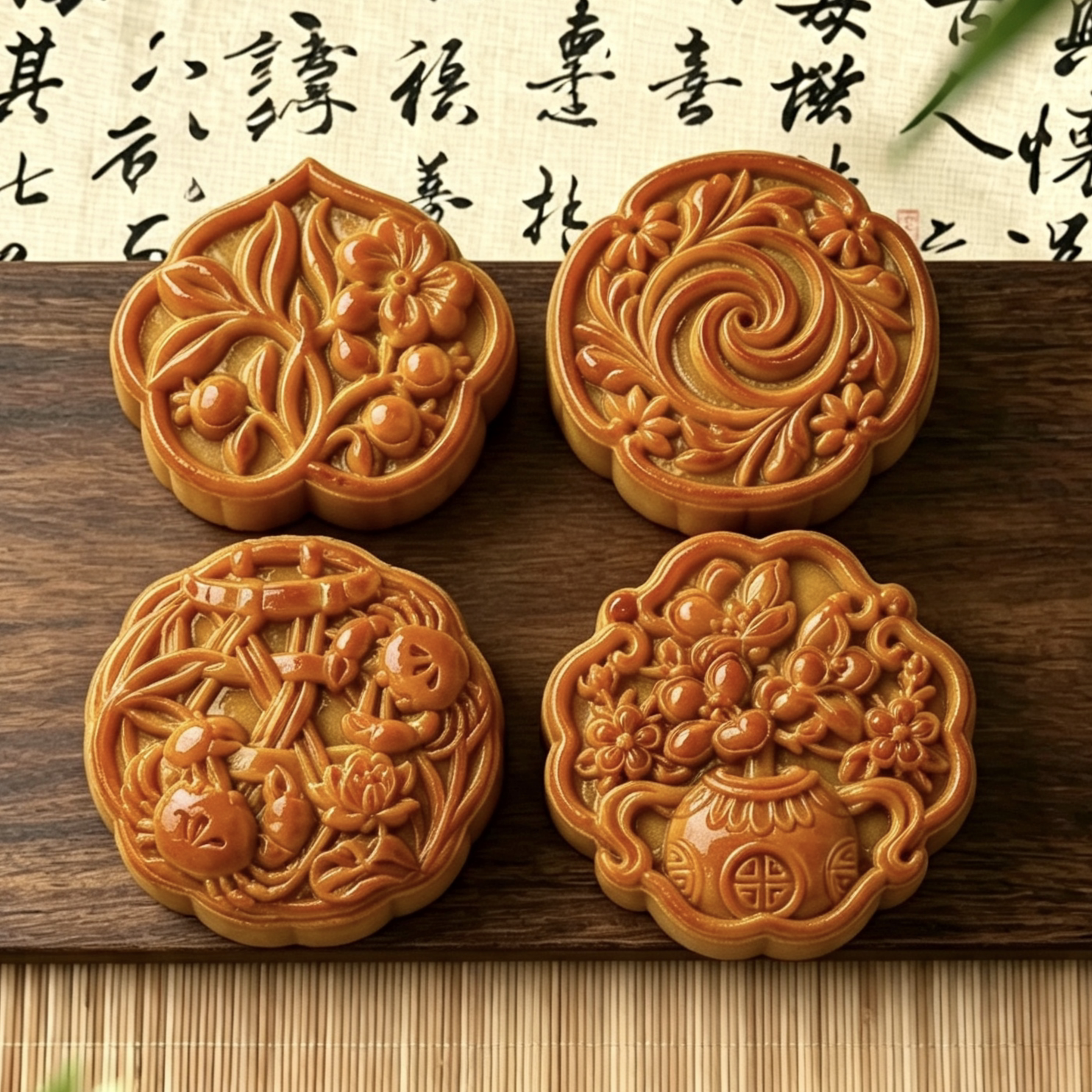 原创 蟹满楼75克月饼模具中式烘焙模具