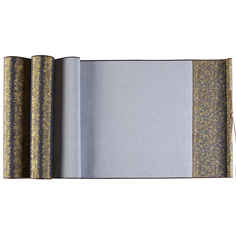 文房四宝1.4米空白米字格仿宣纸毛笔字书法加厚加长单卷轴水写布