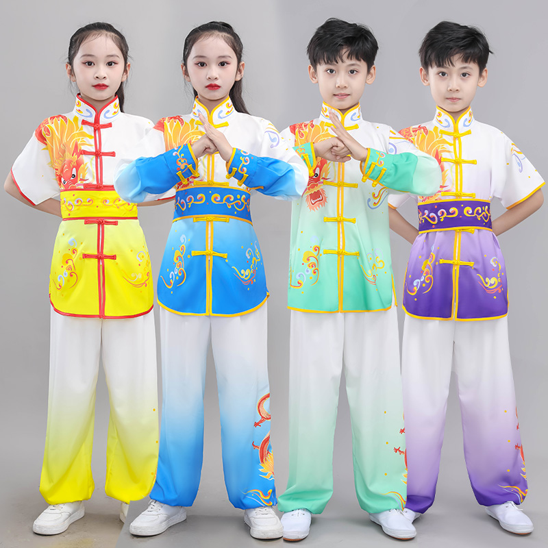 儿童武术表演服男女童中国风