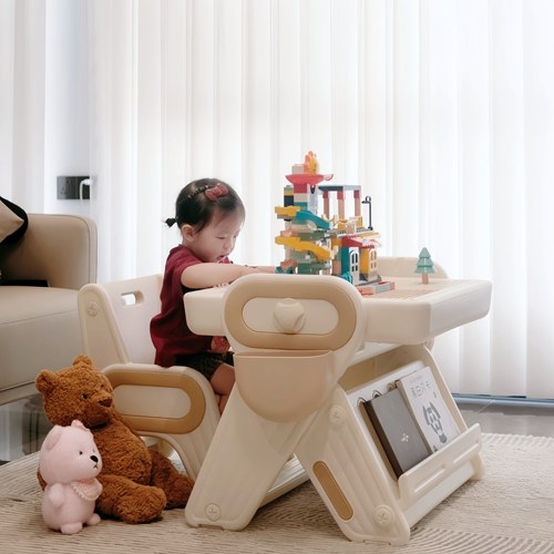 多功能大颗粒折叠磁吸积木桌