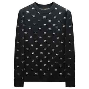 2025年秋冬季新款圓領(lǐng)印花毛衣 錢塘6011 202 P110 沙發(fā)圖片