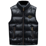 2025冬季新款90%白鸭绒羽绒马甲Y9951P285镂空黑，男装羽绒服，钱塘6011