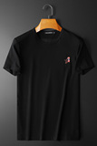 2022夏季新款短袖T恤钱塘3021-2181062P55平铺黑色，男装T恤，钱塘6011