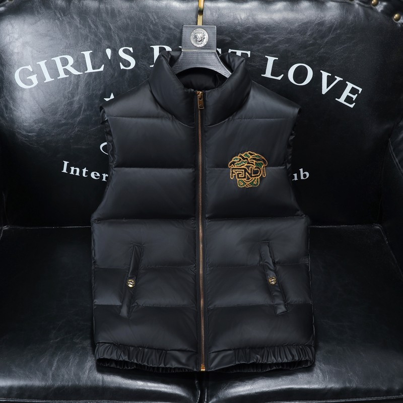 2025冬季新款90%白鸭绒羽绒马甲Y9952P295沙发黑，男装羽绒服，钱塘6011