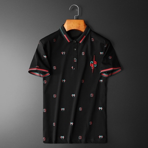2021年夏季新款POLO衫 钱塘3021-2 33313 P70 平铺白色图片