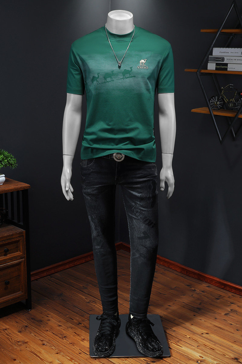 2025夏季新款微阔短袖T恤钱塘601125084P68镂空黑色,商品下架区,钱塘6011