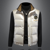 2025冬季新款90%白鸭绒羽绒马甲Y9951P285镂空黑，男装羽绒服，钱塘6011