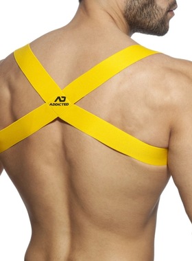 ADDICTED简约十字肩带青年运动性感胸带时尚潮流型男新款夜店束带