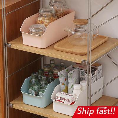 Cupboard storage basket plastic box kitchen pot dishes