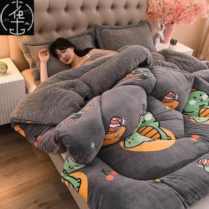 Super warm winter flannel quilt comforter blanket bed duvet 床上用品 化纤被 原图主图