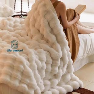 Comfortable Luxury Blankets Warmth Fur Super Blanket Faux