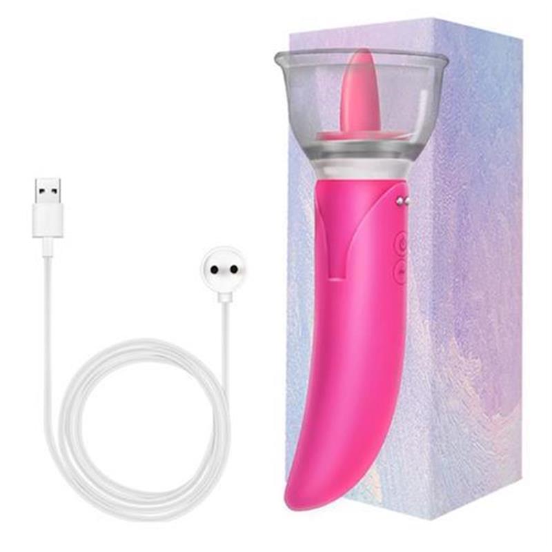 Tongue Licking Pump Clitoris G-spot Vibrator Dildo Vibrator 居家日用 护膝/护腰/护肩/护颈 原图主图