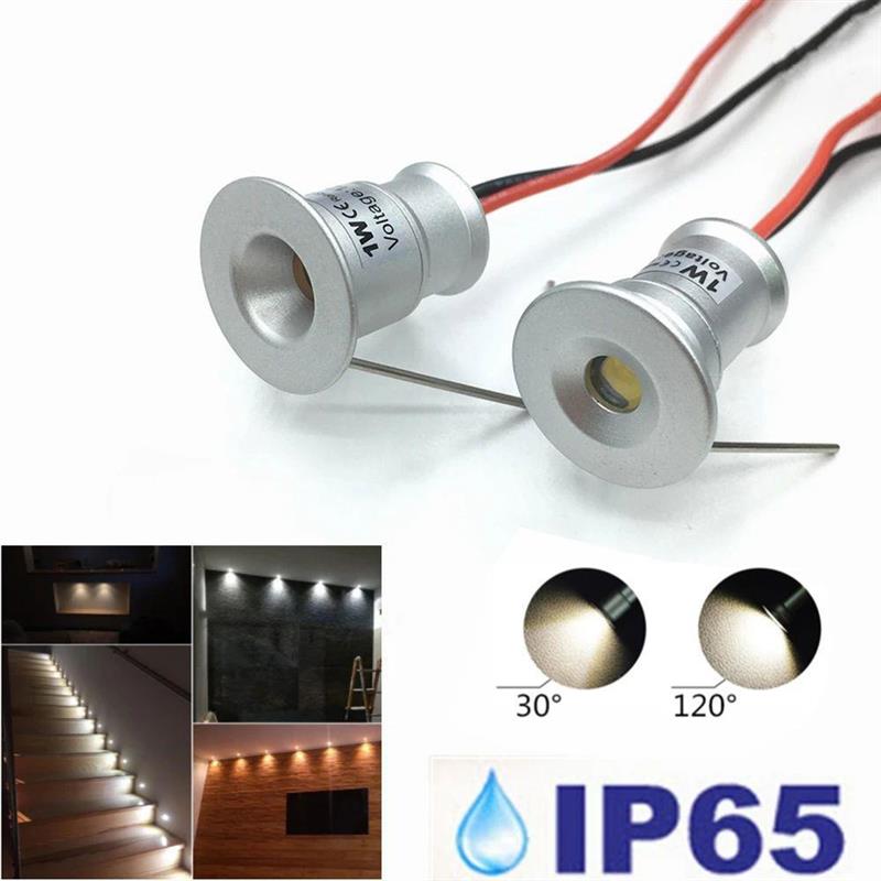 1W LED Mini Downlight 12V 3V Dimmable Spot Lamp Recessed Dow