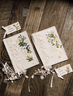 Wedding婚礼致辞宣誓卡手工创意誓言卡东巴纸森系干花流苏誓词卡