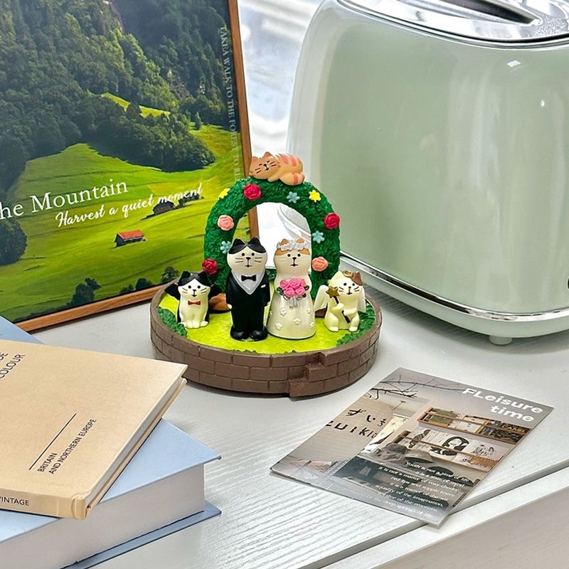 日式婚礼新郎新娘婚庆工艺品蛋糕装饰小摆件情侣婚房装饰送朋友